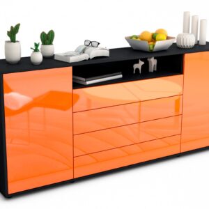Sideboard Enzo, Orange (180x79x35cm)