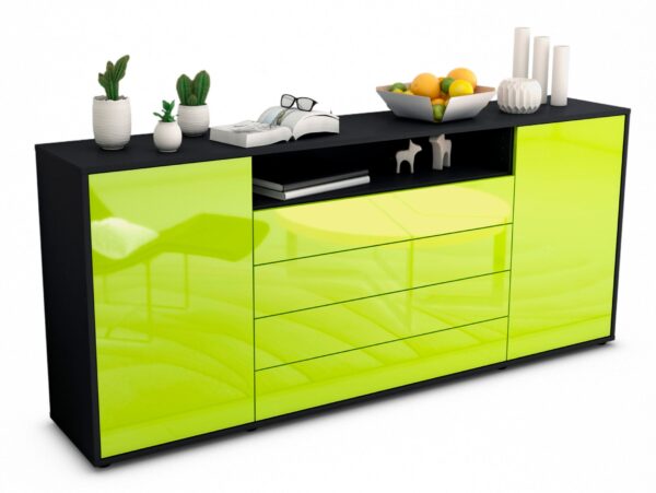 Sideboard Enzo, Grün (180x79x35cm)