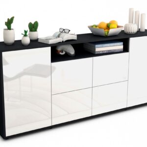Sideboard Ephenia, Weiß (180x79x35cm)