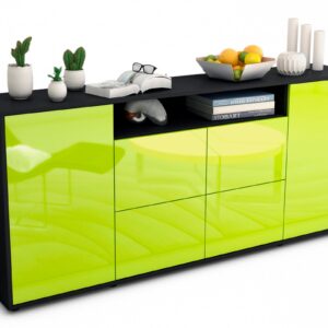 Sideboard Ephenia, Grün (180x79x35cm)