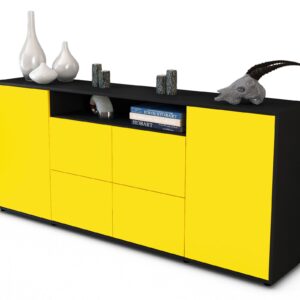 Sideboard Ephenia, Gelb (180x79x35cm)
