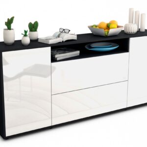 Sideboard Erina, Weiß (180x79x35cm)