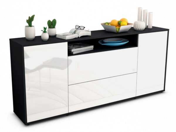 Sideboard Erina, Weiß (180x79x35cm)