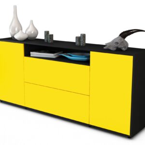Sideboard Erina, Gelb (180x79x35cm)