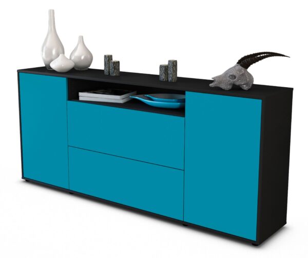 Sideboard Erina, Türkis (180x79x35cm)