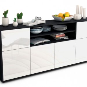 Sideboard Ermelina, Weiß (180x79x35cm)