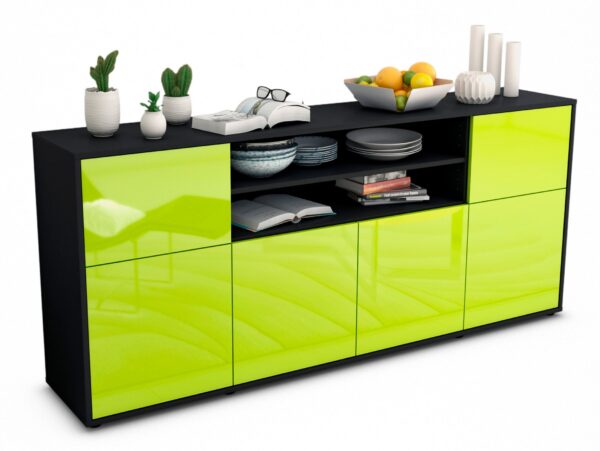 Sideboard Ermelina, Grün (180x79x35cm)