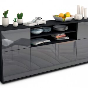 Sideboard Ermelina, Grau (180x79x35cm)