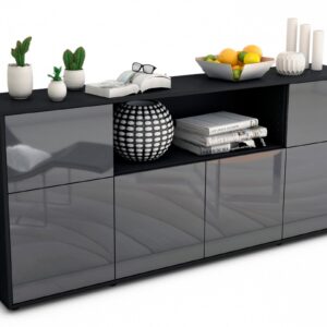 Sideboard Ermentrude, Grau (180x79x35cm)