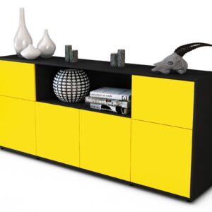 Sideboard Ermentrude, Gelb (180x79x35cm)