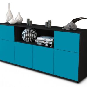 Sideboard Ermentrude, Türkis (180x79x35cm)
