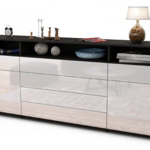 Sideboard Evelina, Weiß (180x79x35cm)