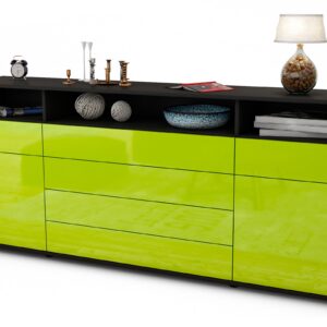 Sideboard Evelina, Grün (180x79x35cm)