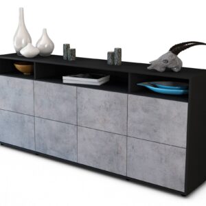 Sideboard Evita, Beton (180x79x35cm)
