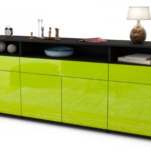 Sideboard Ezia, Grün (180x79x35cm)