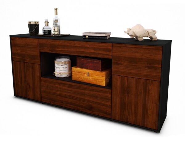 Sideboard Fabiola, Walnuss (180x79x35cm)