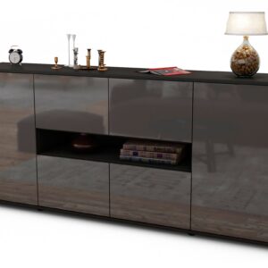 Sideboard Farina, Grau (180x79x35cm)