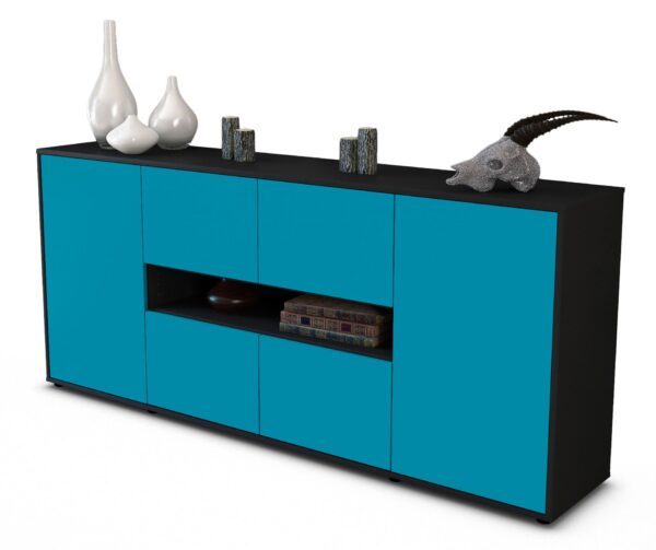 Sideboard Farina, Türkis (180x79x35cm)
