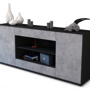 Sideboard Feli, Beton (180x79x35cm)