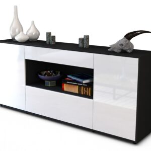 Sideboard Fiora, Weiß (180x79x35cm)