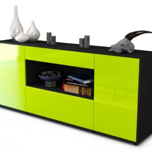 Sideboard Fiora, Grün (180x79x35cm)