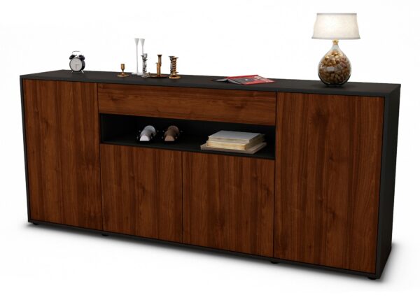Sideboard Fiorella, Walnuss (180x79x35cm)