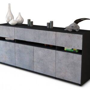 Sideboard Flora, Beton (180x79x35cm)