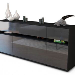 Sideboard Flora, Grau (180x79x35cm)