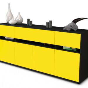 Sideboard Flora, Gelb (180x79x35cm)