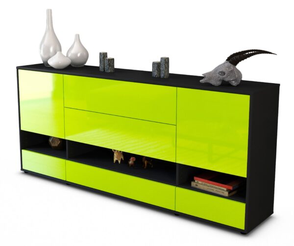 Sideboard Florentina, Grün (180x79x35cm)