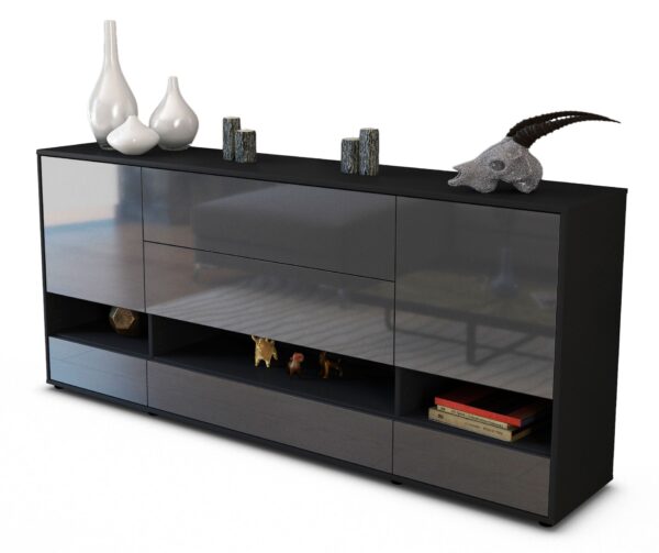 Sideboard Florentina, Grau (180x79x35cm)