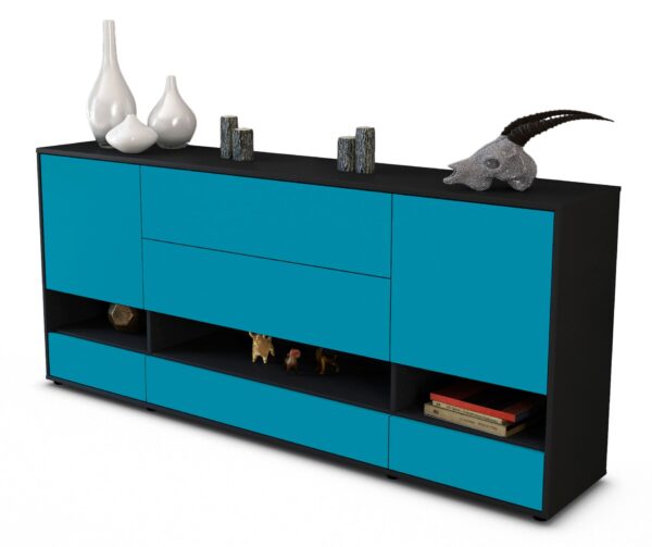 Sideboard Florentina, Türkis (180x79x35cm)
