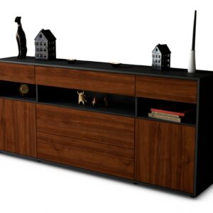 Sideboard Floria, Walnuss (180x79x35cm)