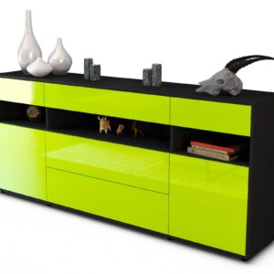 Sideboard Floria, Grün (180x79x35cm)
