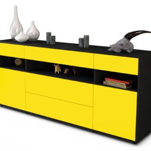 Sideboard Floria, Gelb (180x79x35cm)