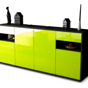 Sideboard Franca, Grün (180x79x35cm)