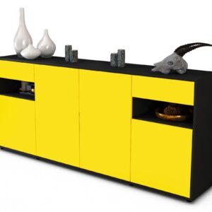 Sideboard Franca, Gelb (180x79x35cm)