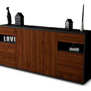 Sideboard Francesca, Walnuss (180x79x35cm)