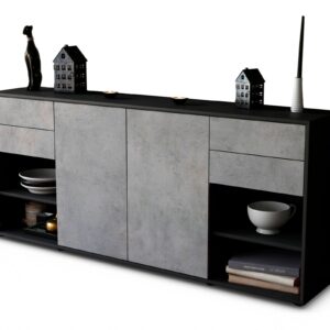 Sideboard Franka, Beton (180x79x35cm)