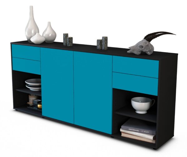 Sideboard Franka, Türkis (180x79x35cm)