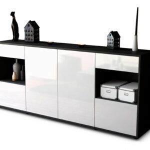 Sideboard Gabriella, Weiß (180x79x35cm)