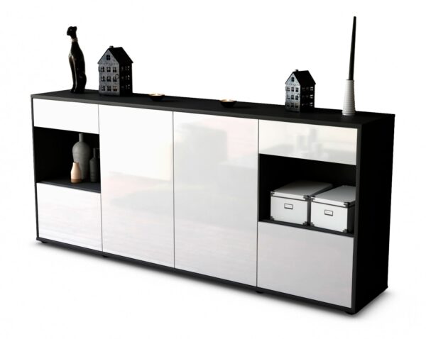 Sideboard Gabriella, Weiß (180x79x35cm)