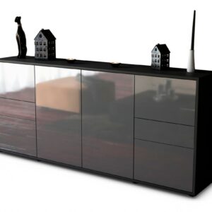 Sideboard Gemma, Grau (180x79x35cm)