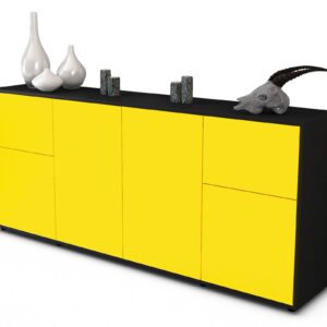 Sideboard Georgina, Gelb (180x79x35cm)