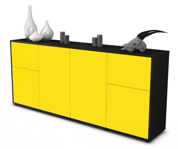 Sideboard Georgina, Gelb (180x79x35cm)