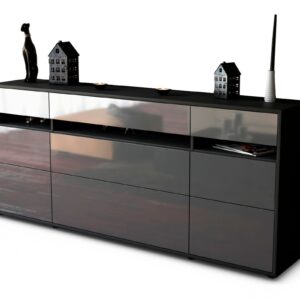 Sideboard Giada, Grau (180x79x35cm)