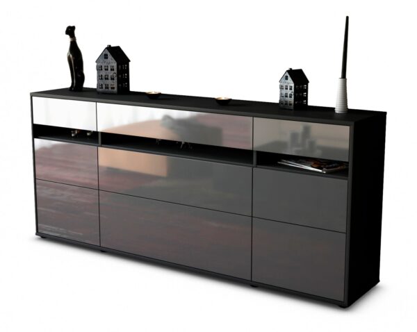 Sideboard Giada, Grau (180x79x35cm)