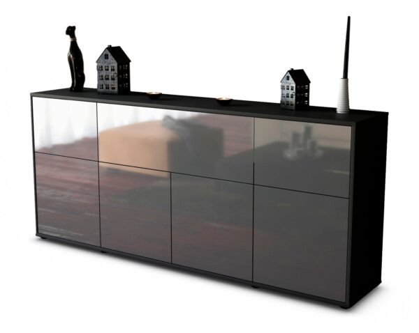 Sideboard Gianna, Grau (180x79x35cm)