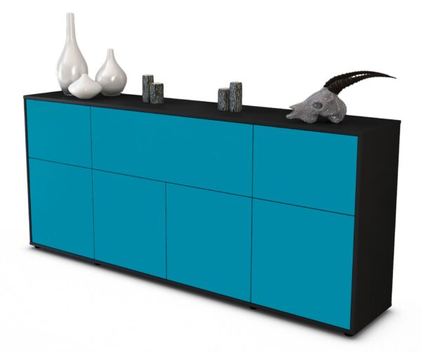Sideboard Gianna, Türkis (180x79x35cm)