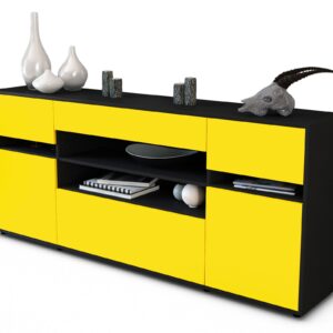Sideboard Gina, Gelb (180x79x35cm)
